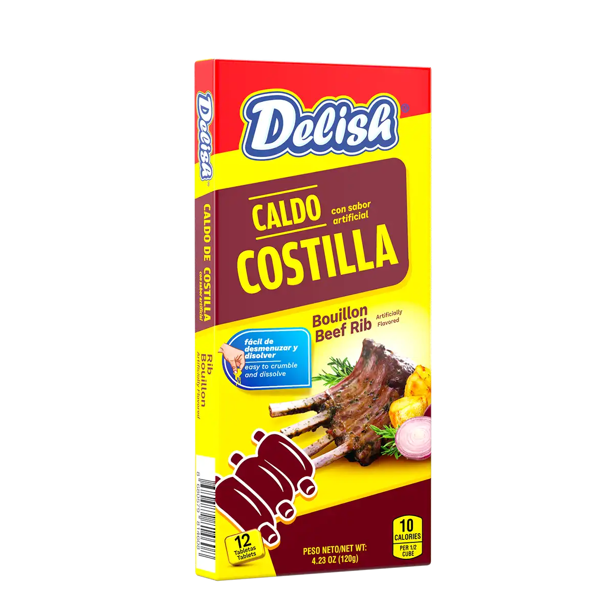 Delish Costilla Bouillon 10g x12 (Carton)