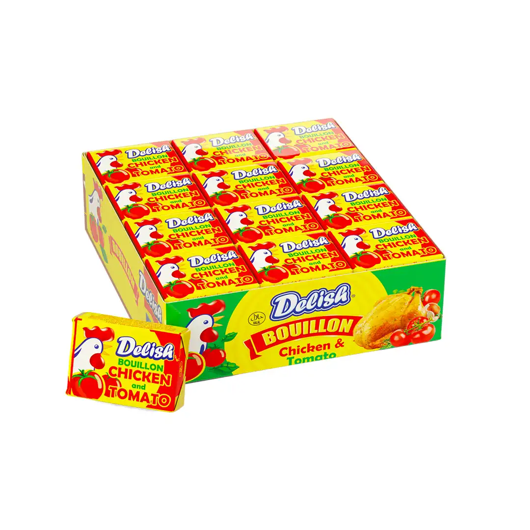Delish Tomato Chicken Bouillon 10g x48 (Tray)