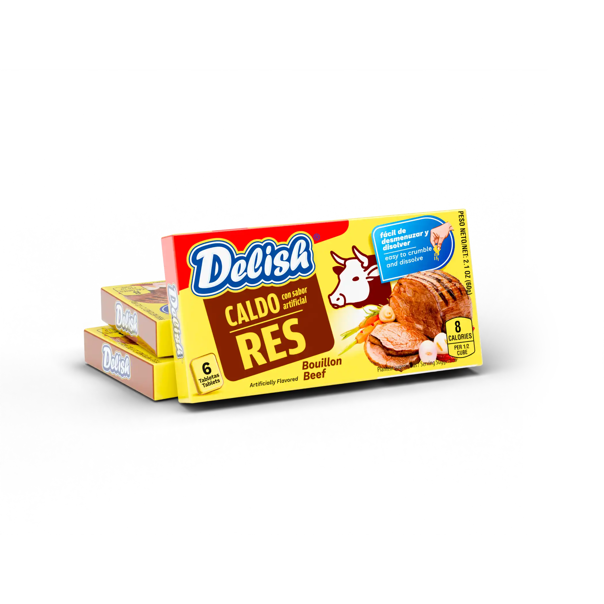 Delish Beef Bouillon 10g x6 (Carton)