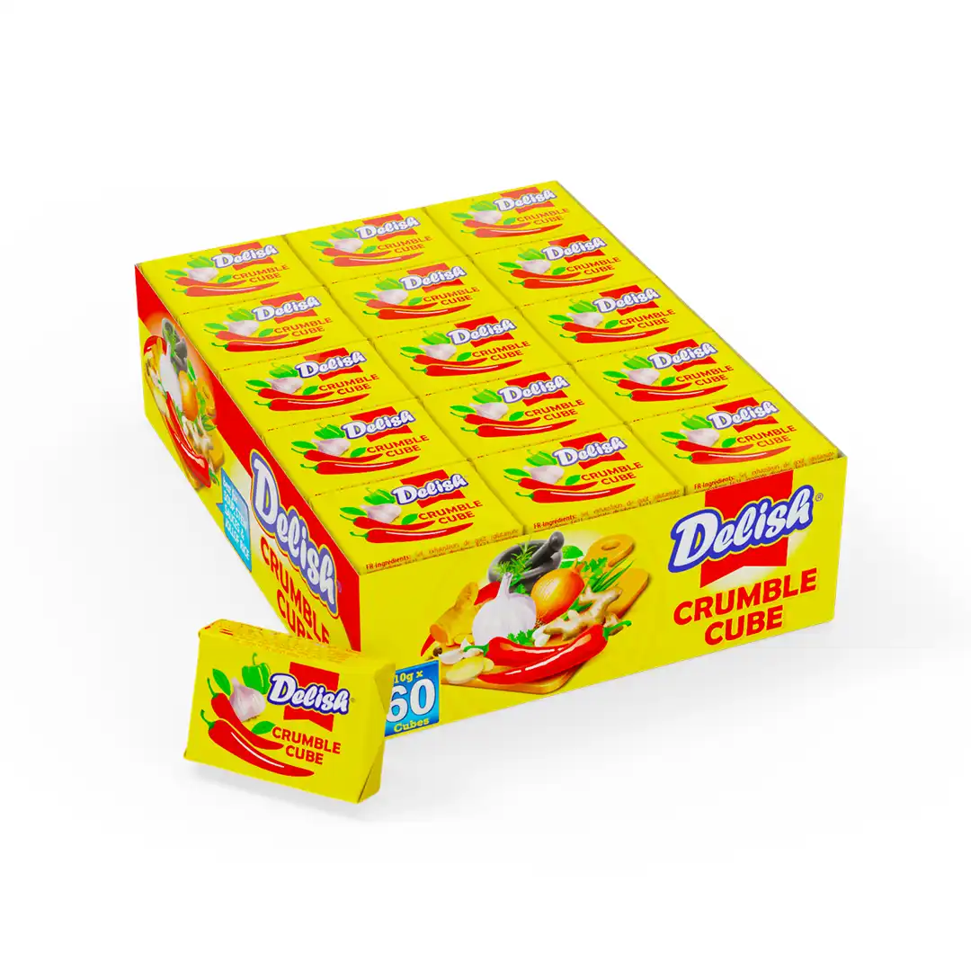 Delish Crumble Cubes Bouillon 10g x60 (Tray)