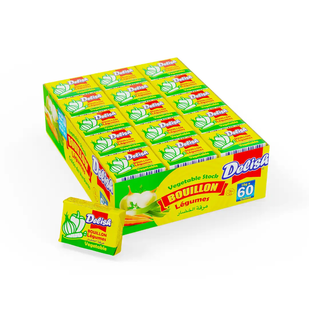 Delish Vegetable Bouillon 10g x60 (Tray)