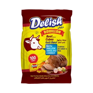 Delish Beef Bouillon Cubes 4g x100 (Bag)