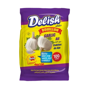 Delish Garlic Bouillon Cubes 4g x100 (Bag)