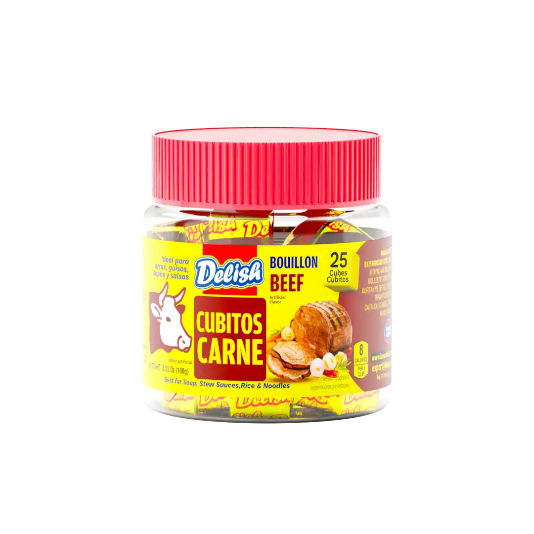 Delish Beef Bouillon Cubes 4g x25 (Pet)