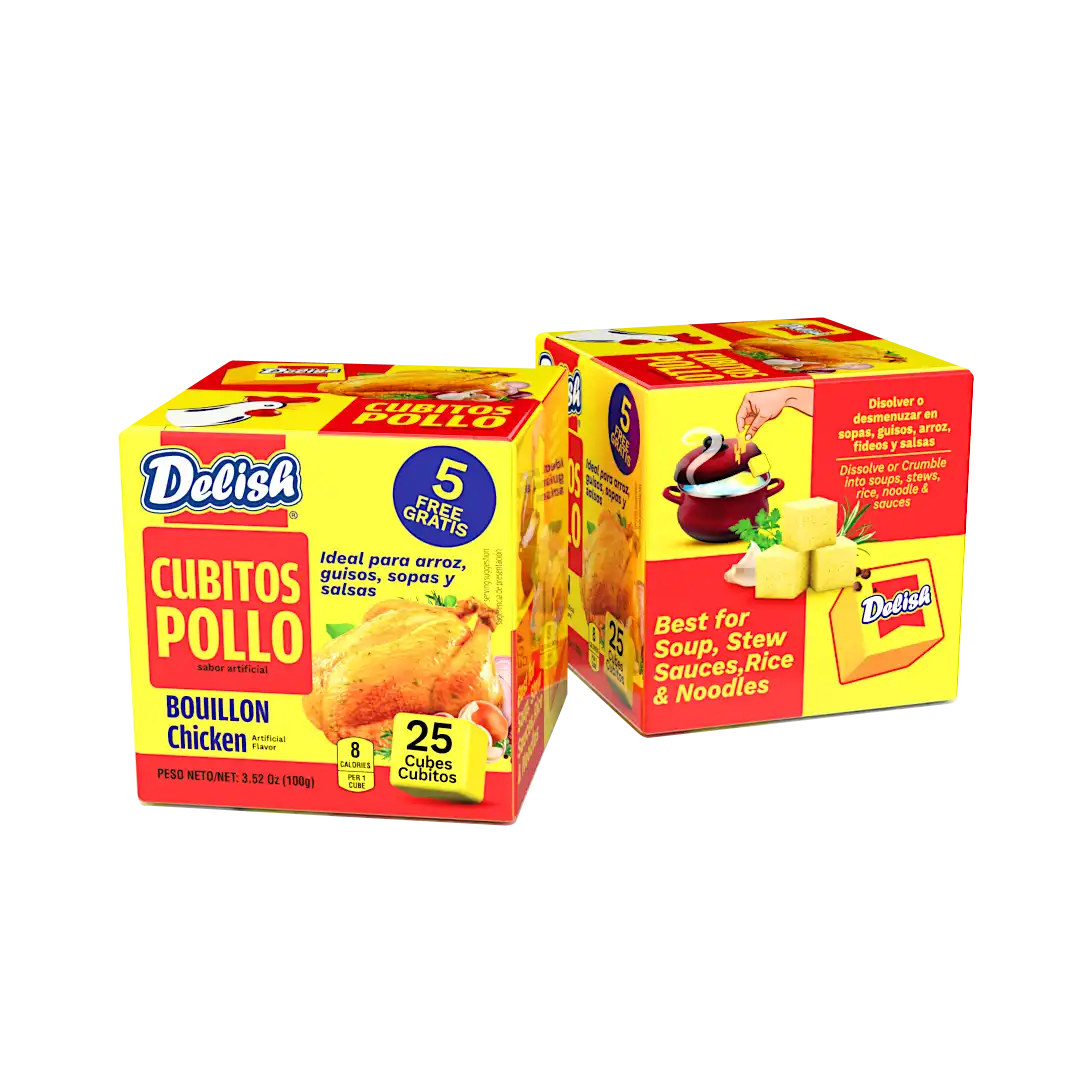 Delish Chicken Bouillon Cubes 4g x25 (Carton)
