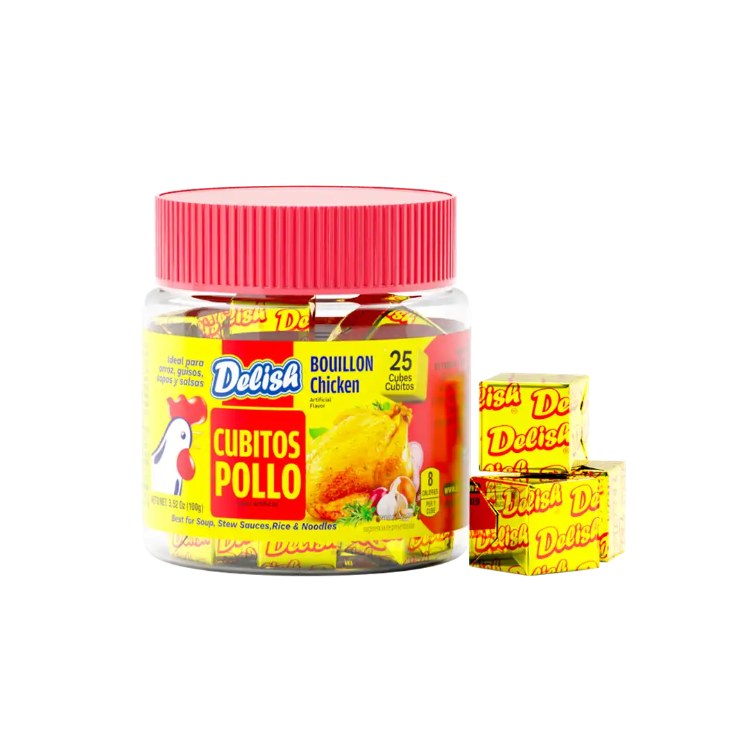 Delish Chicken Bouillon Cubes 4g x25 (Pet)