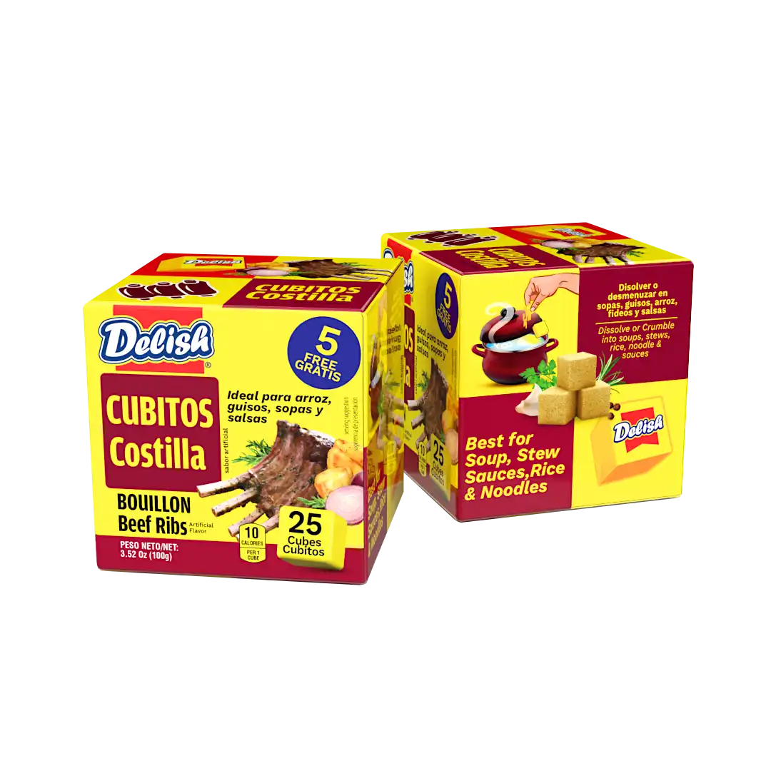Delish Costilla Bouillon Cubes 4g x25 (Carton)