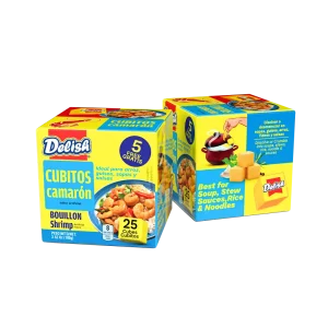 Delish Shrimp Bouillon Cubes 4g x25 (Carton)