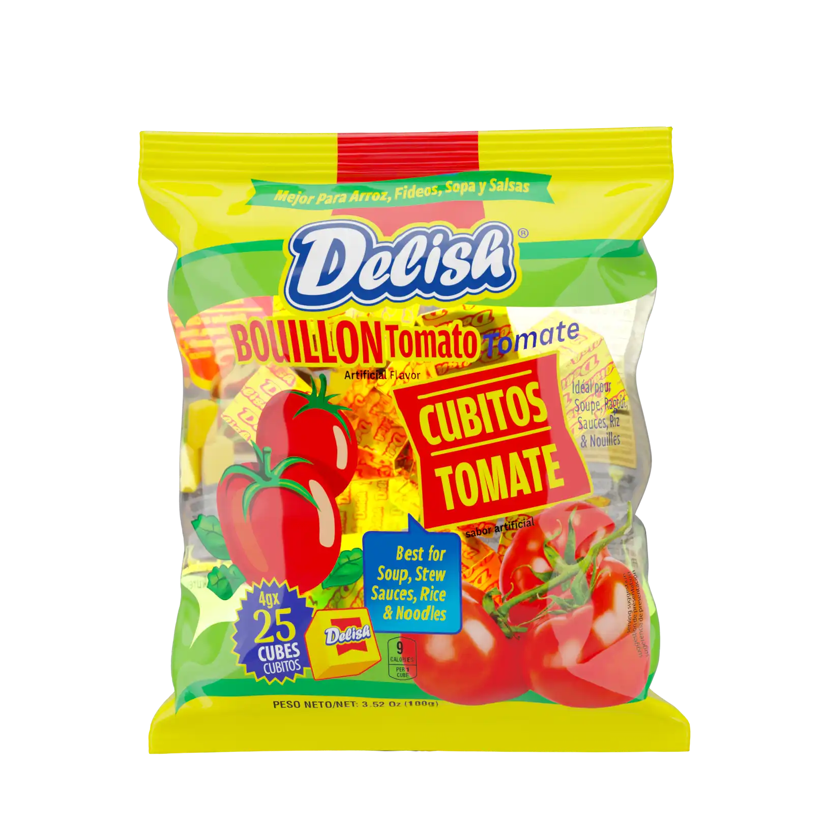 Delish Tomato Bouillon Cubes 4g x25 (Bag)