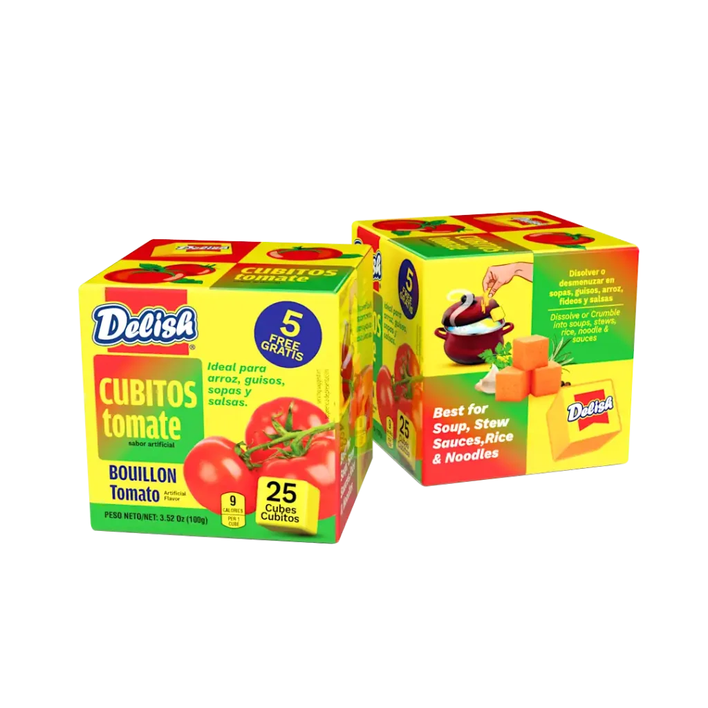 Delish Tomato Bouillon Cubes 4g x25 (Carton)