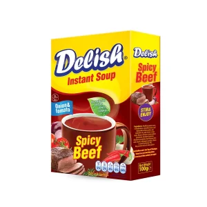 Delish Spicy Beef Instant Soup 25g (Sachet)